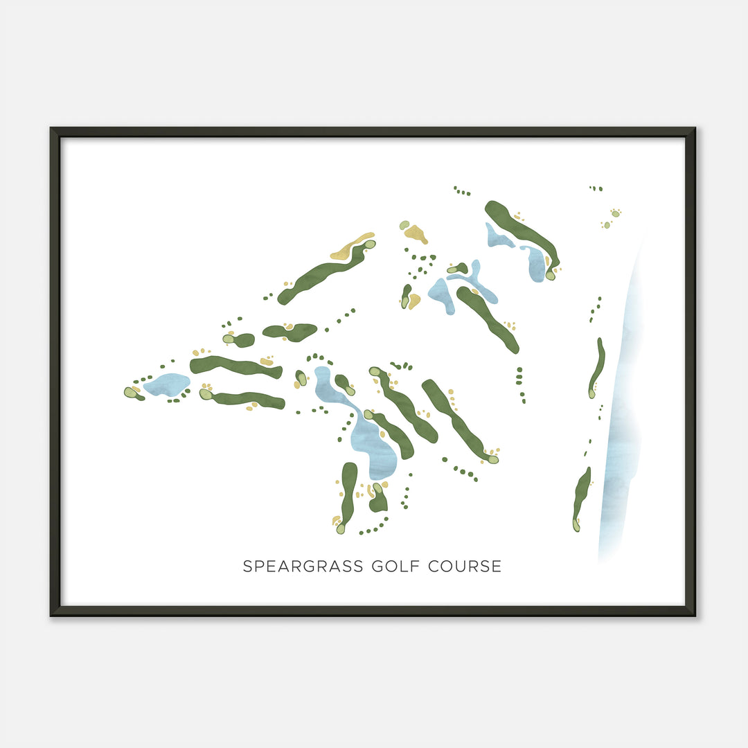 Print of Speargrass Golf Course Modern Map