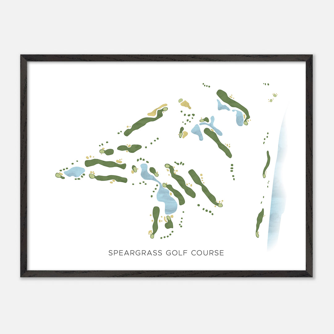 Print of Speargrass Golf Course Modern Map