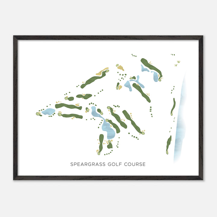Print of Speargrass Golf Course Modern Map