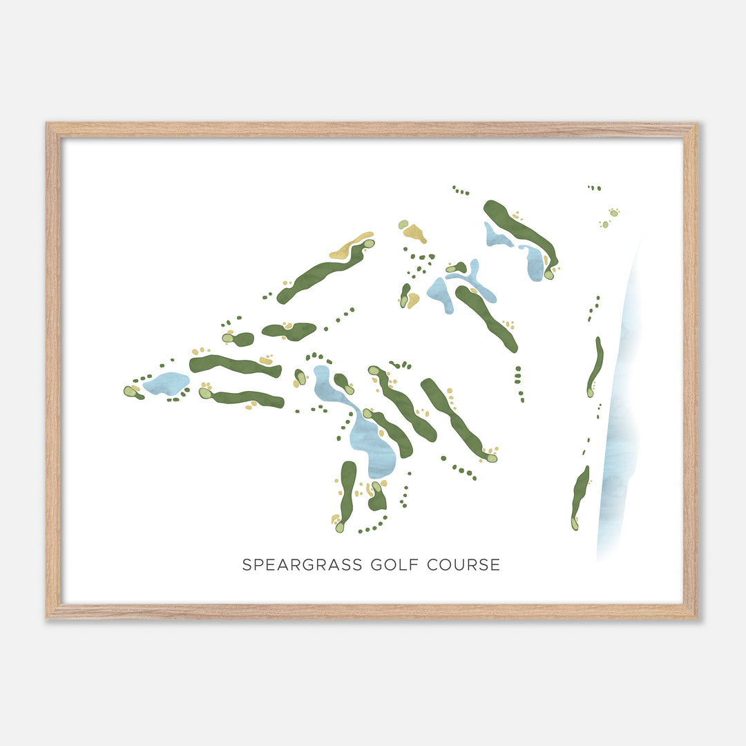 Print of Speargrass Golf Course Modern Map