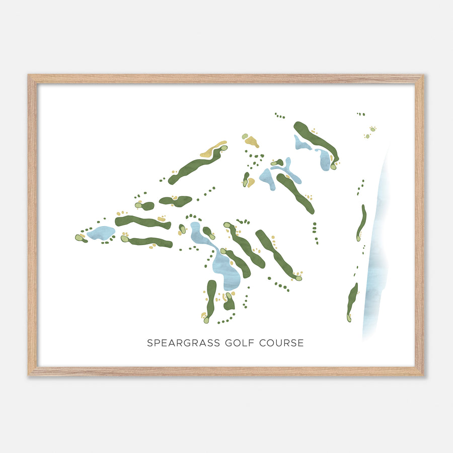 Print of Speargrass Golf Course Modern Map