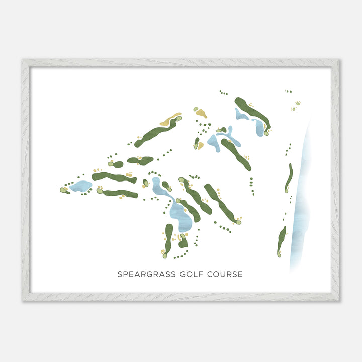 Print of Speargrass Golf Course Modern Map