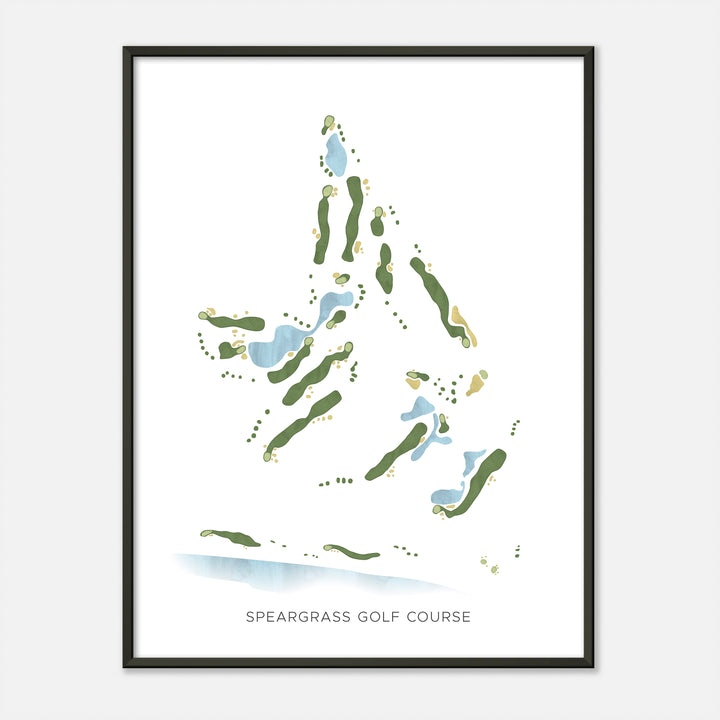 Print of Speargrass Golf Course Modern Map