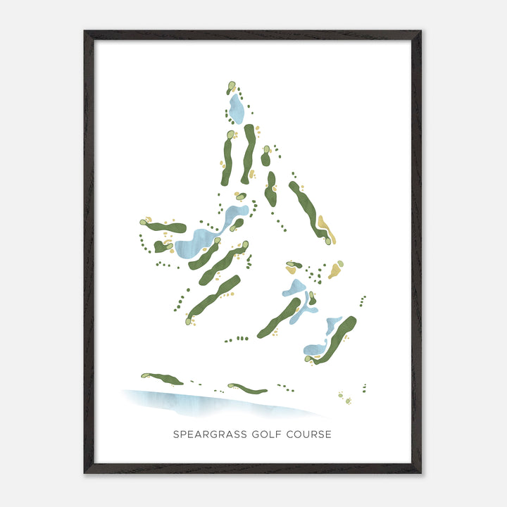 Print of Speargrass Golf Course Modern Map