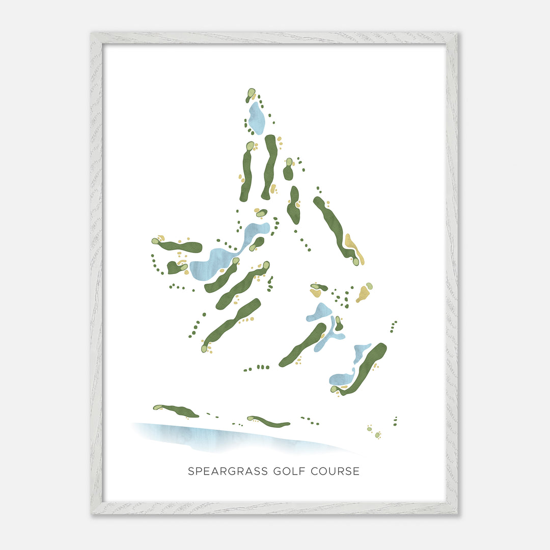 Print of Speargrass Golf Course Modern Map