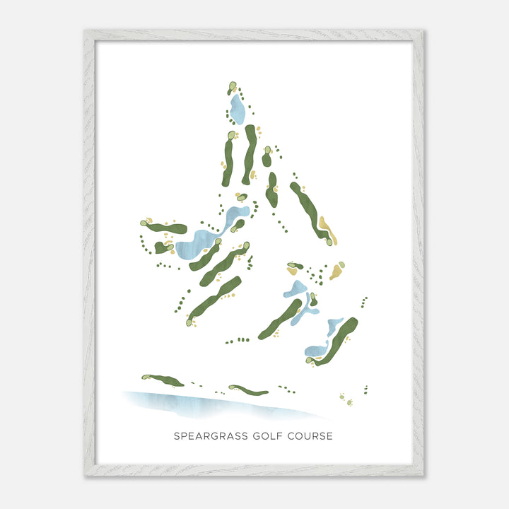 Print of Speargrass Golf Course Modern Map