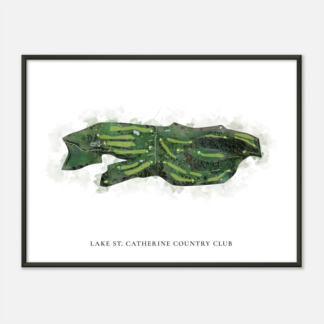 Print of Lake St. Catherine Country Club Classic Map