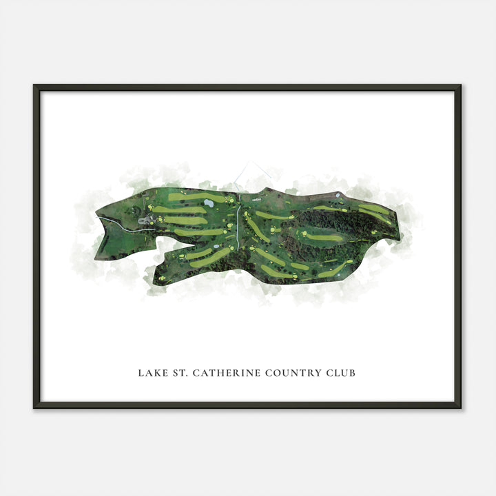 Print of Lake St. Catherine Country Club Classic Map