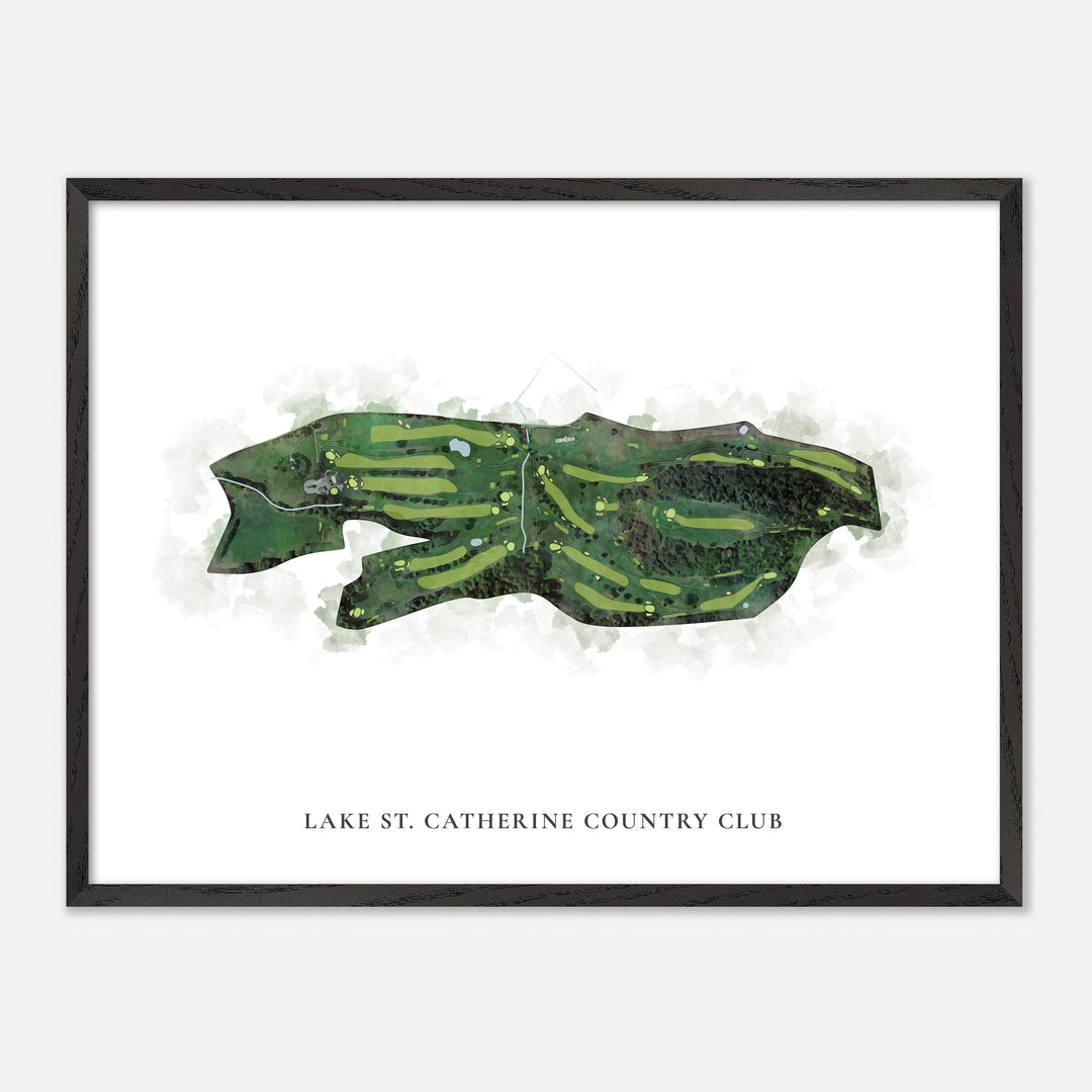 Print of Lake St. Catherine Country Club Classic Map