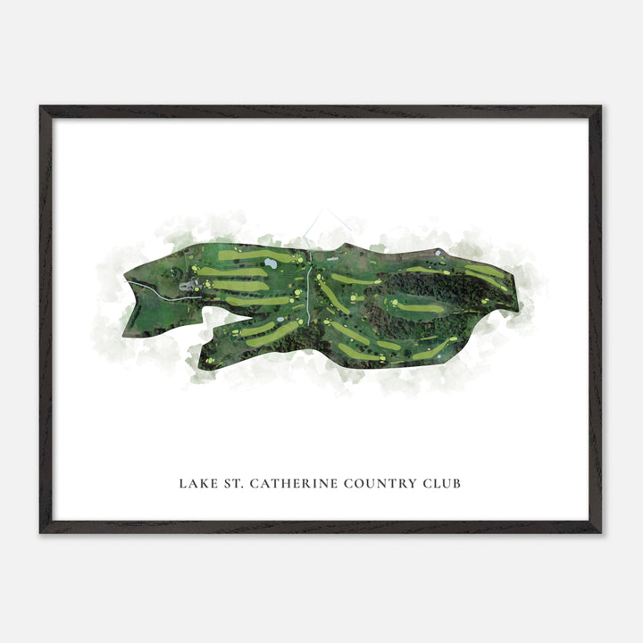 Print of Lake St. Catherine Country Club Classic Map