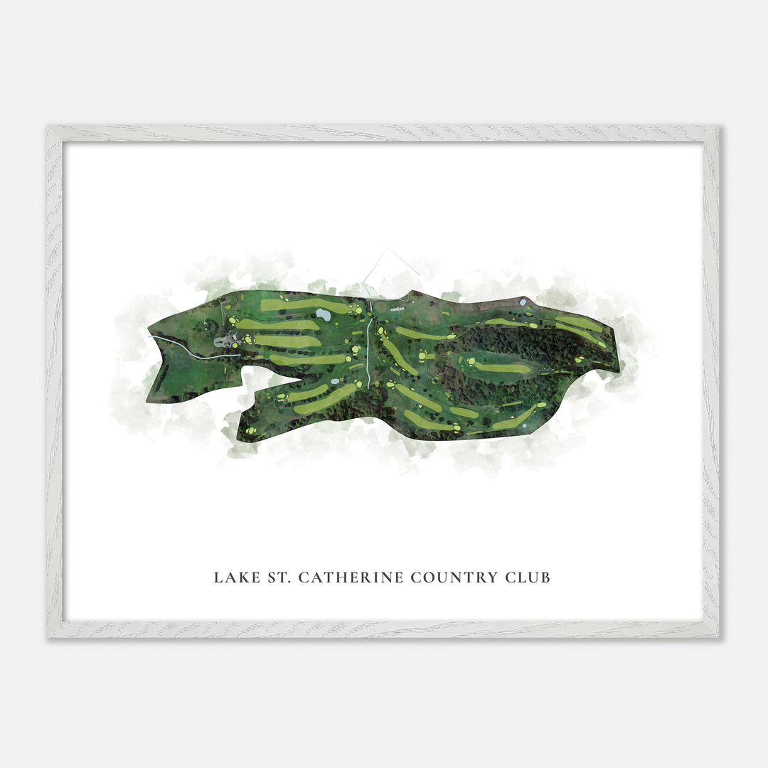 Print of Lake St. Catherine Country Club Classic Map