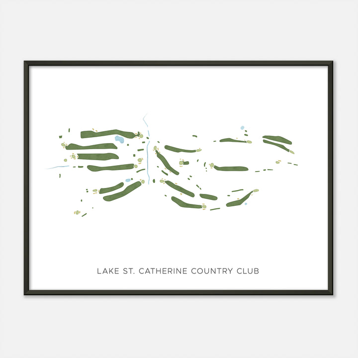 Print of Lake St. Catherine Country Club Modern Map