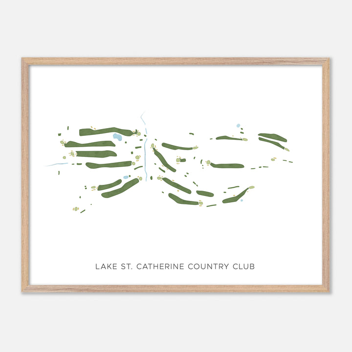 Print of Lake St. Catherine Country Club Modern Map