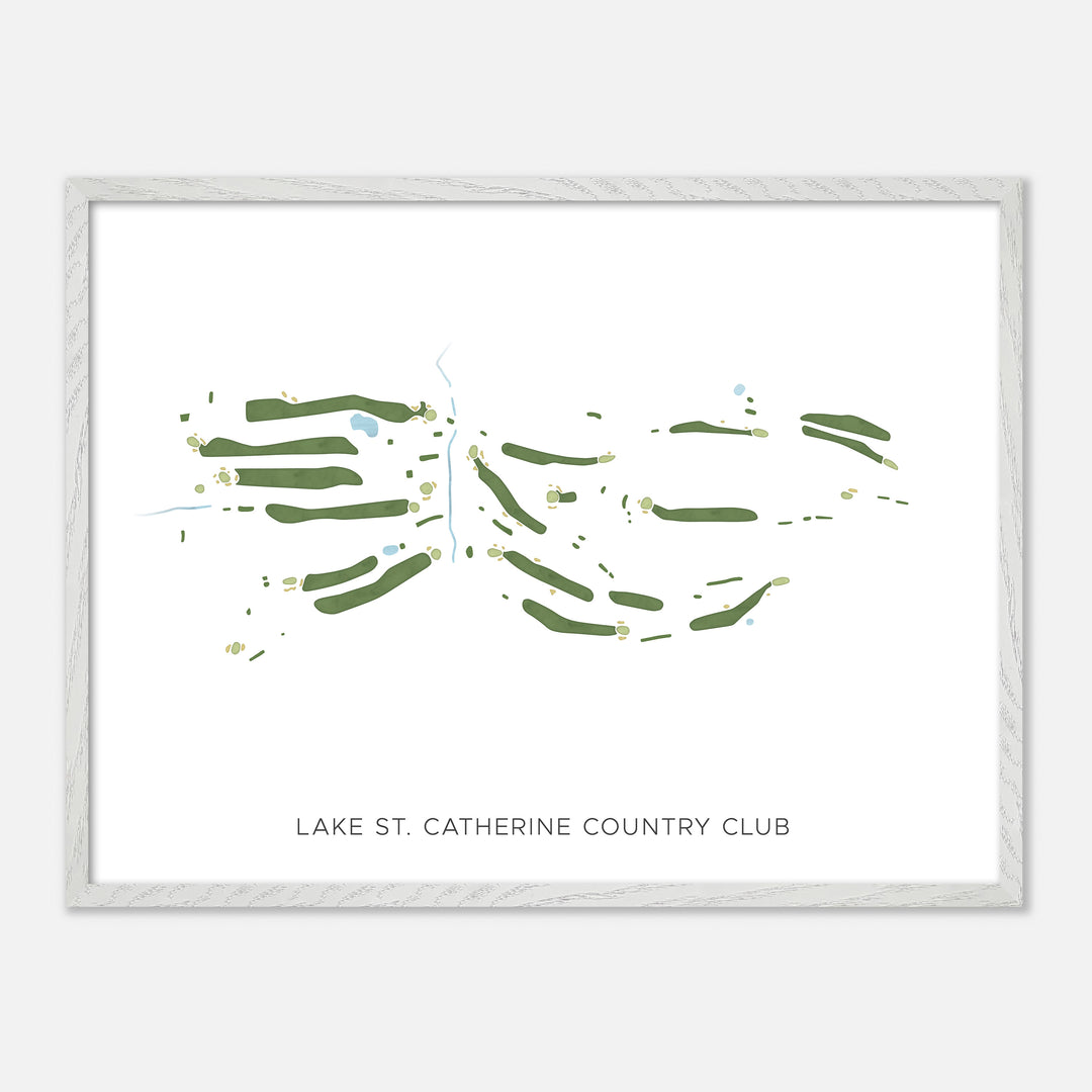 Print of Lake St. Catherine Country Club Modern Map
