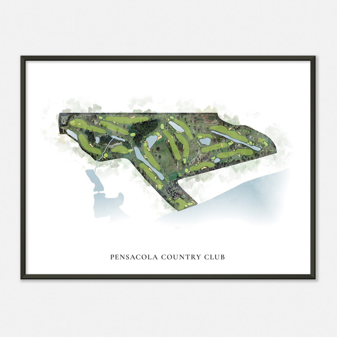 Print of Pensacola Country Club Classic Map