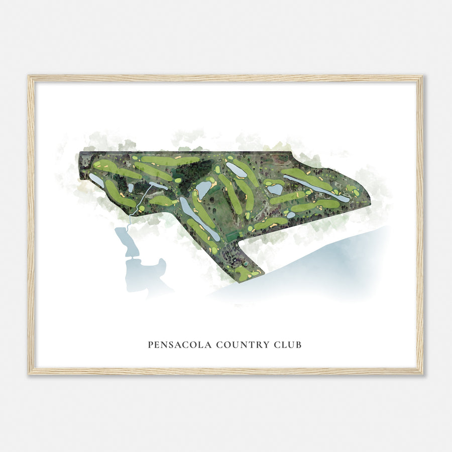 Print of Pensacola Country Club Classic Map