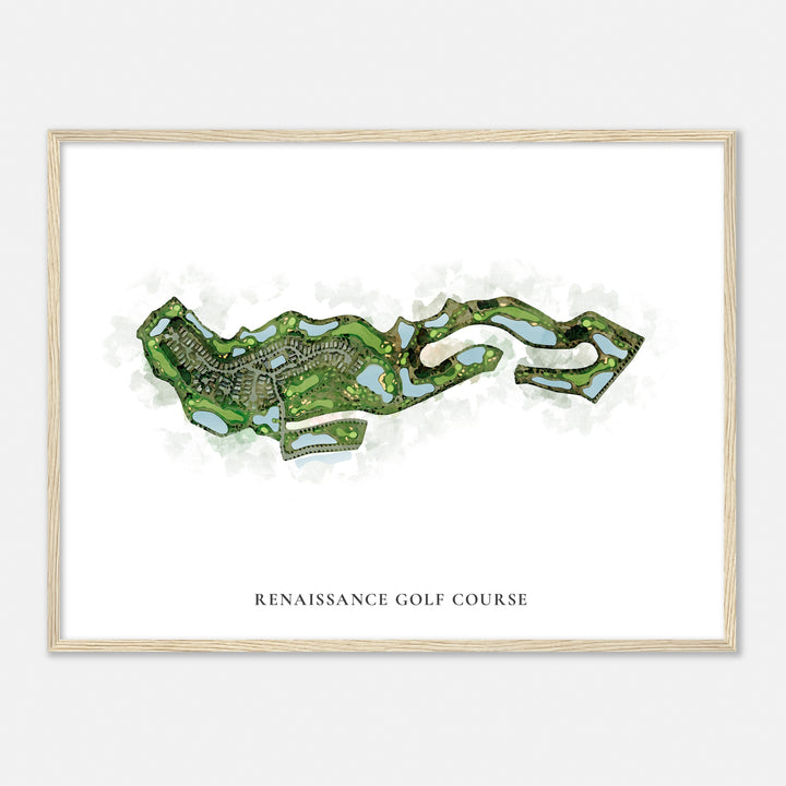 Print of Renaissance Golf Course Classic Map