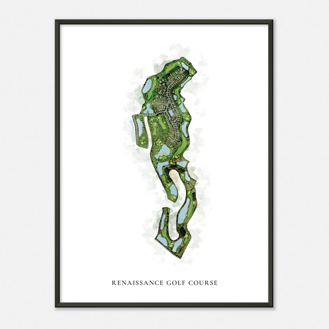 Print of Renaissance Golf Course Classic Map