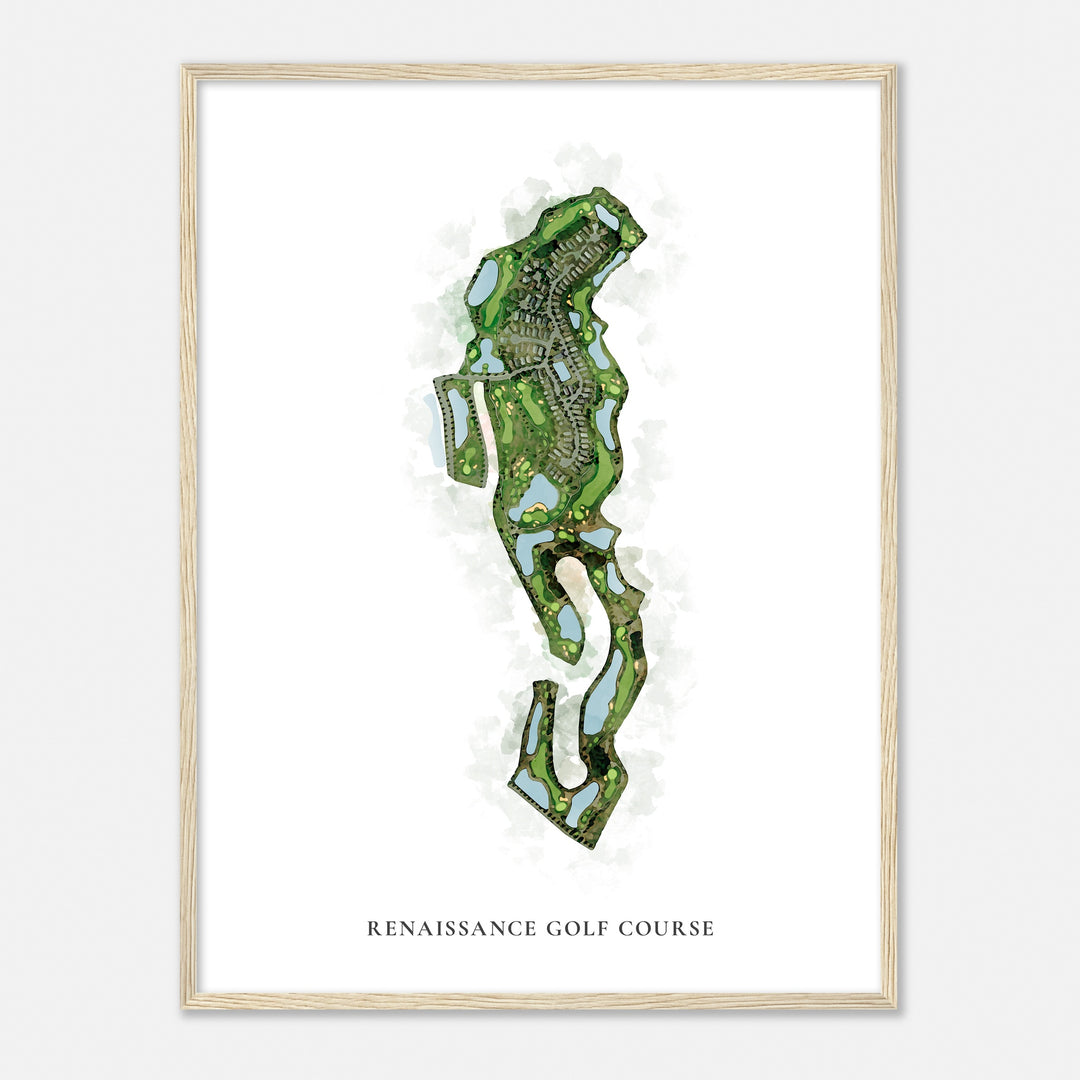 Print of Renaissance Golf Course Classic Map