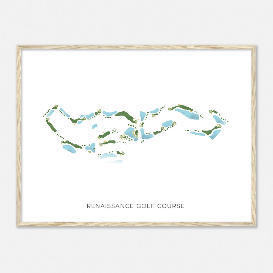 Print of Renaissance Golf Course Modern Map