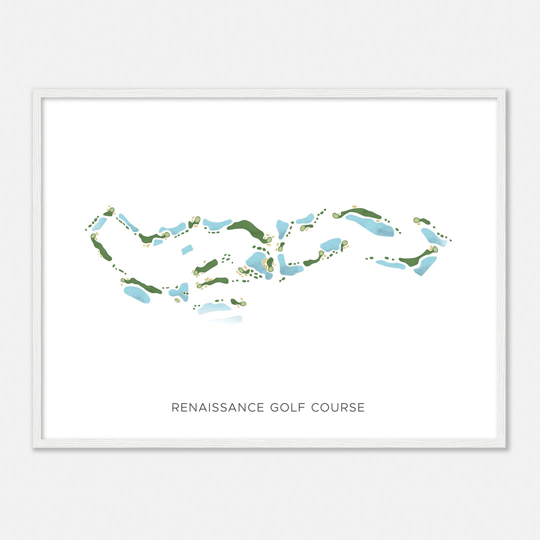 Print of Renaissance Golf Course Modern Map