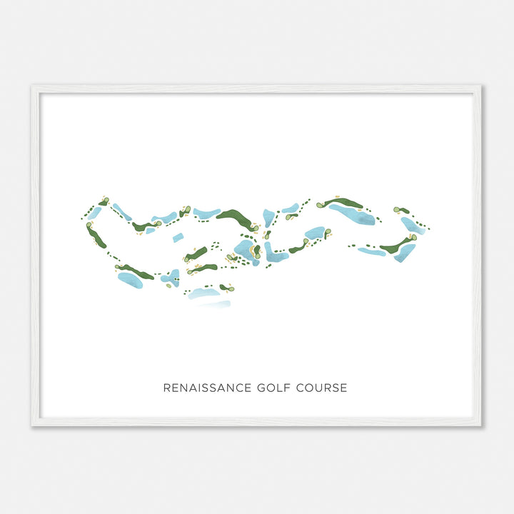 Print of Renaissance Golf Course Modern Map