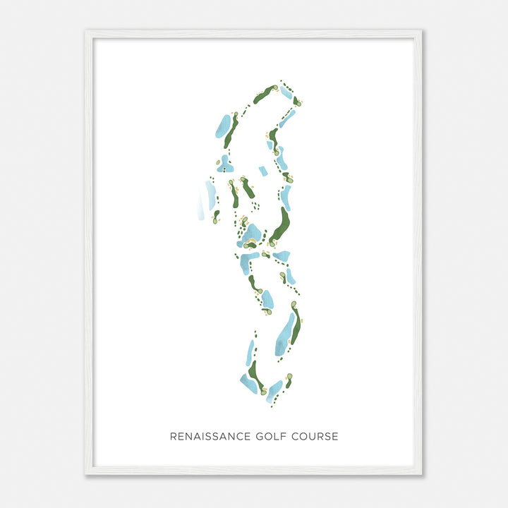 Print of Renaissance Golf Course Modern Map
