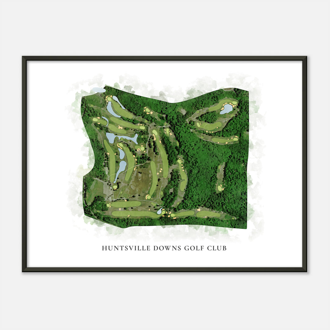 Print of Huntsville Downs Golf Club Classic Map