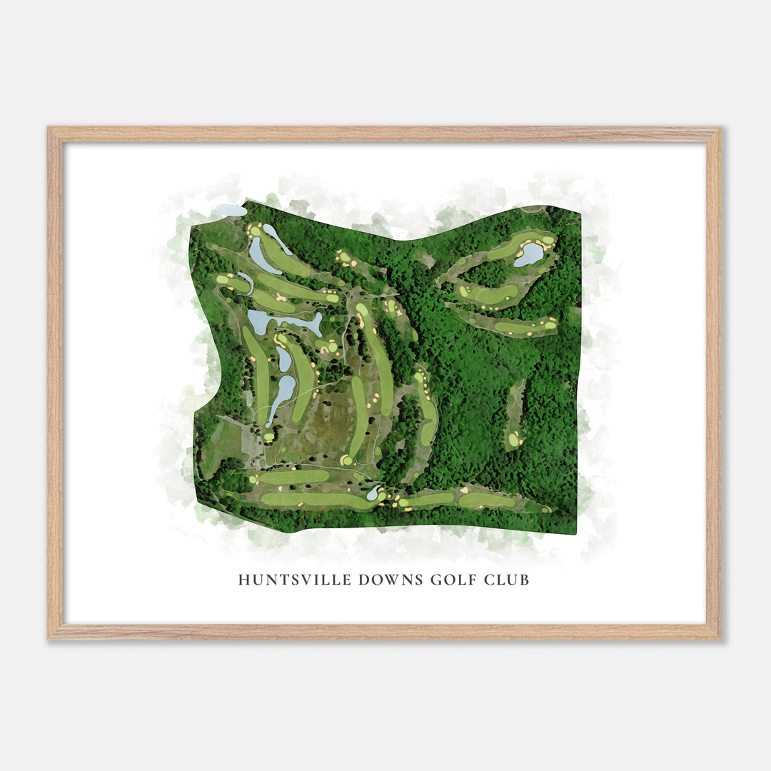 Print of Huntsville Downs Golf Club Classic Map