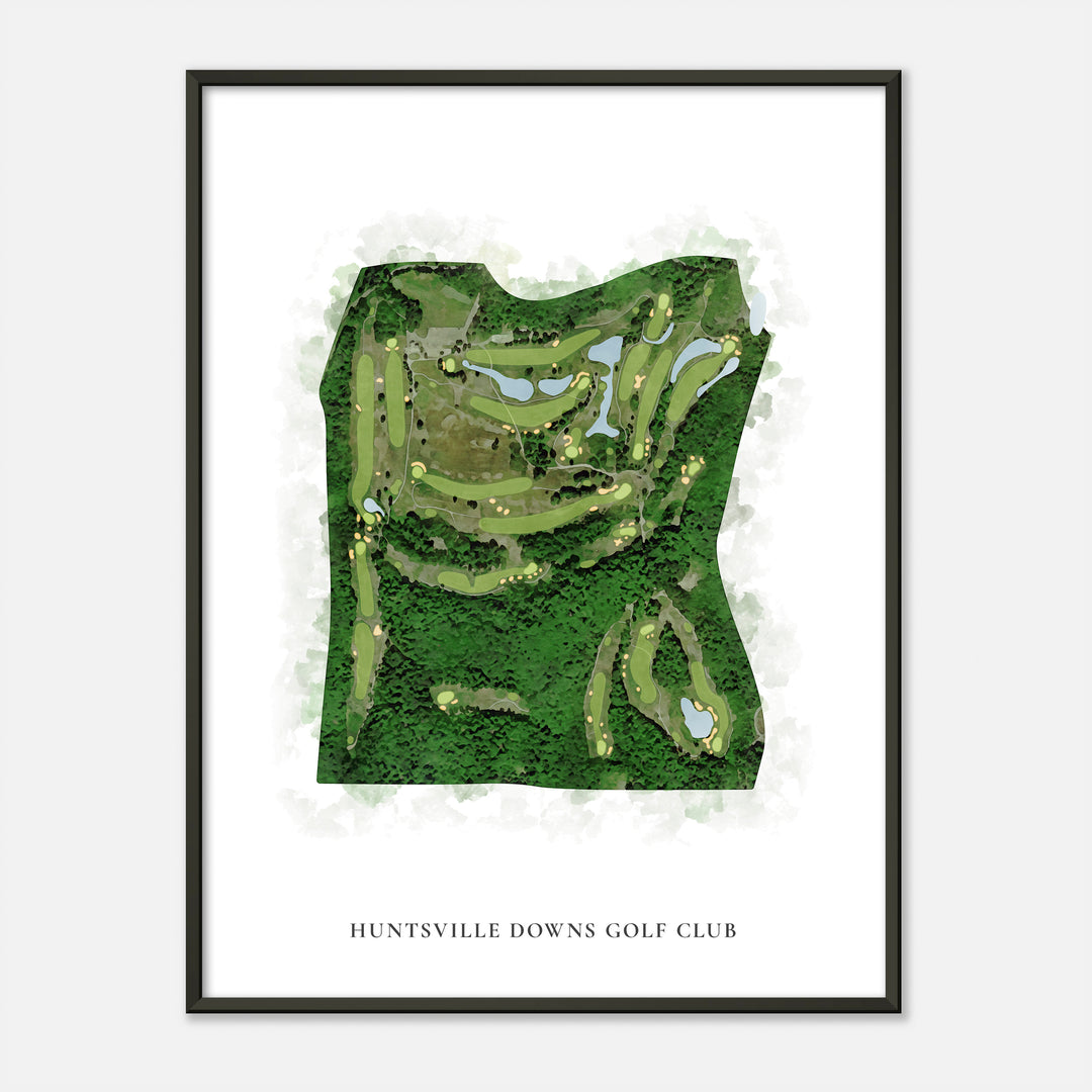 Print of Huntsville Downs Golf Club Classic Map