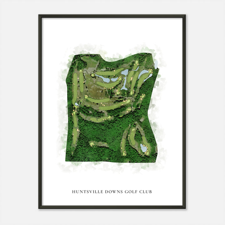 Print of Huntsville Downs Golf Club Classic Map