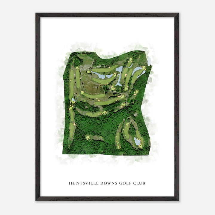 Print of Huntsville Downs Golf Club Classic Map