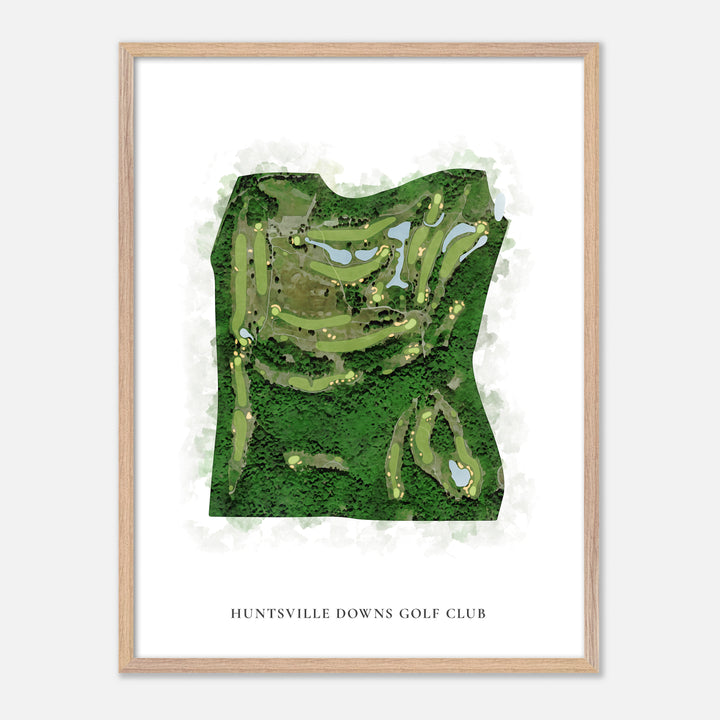 Print of Huntsville Downs Golf Club Classic Map