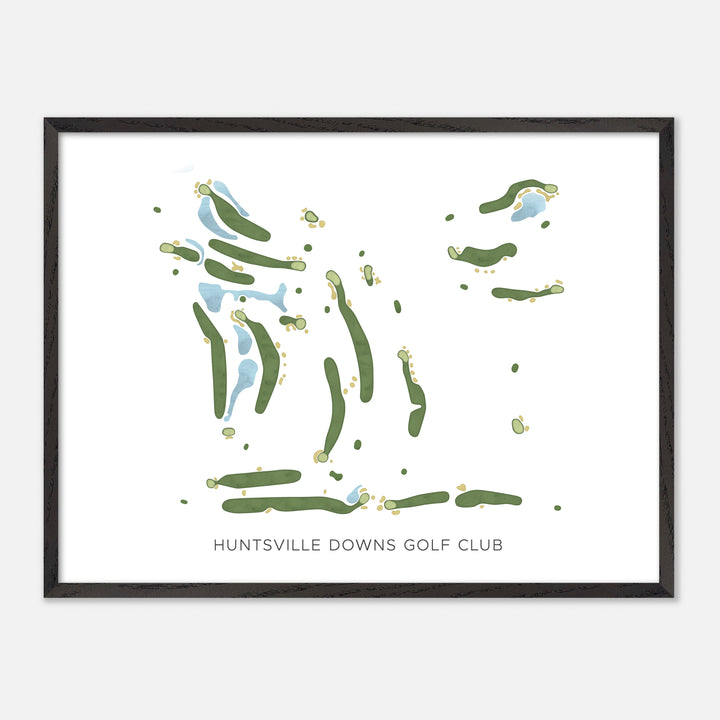 Print of Huntsville Downs Golf Club Modern Map