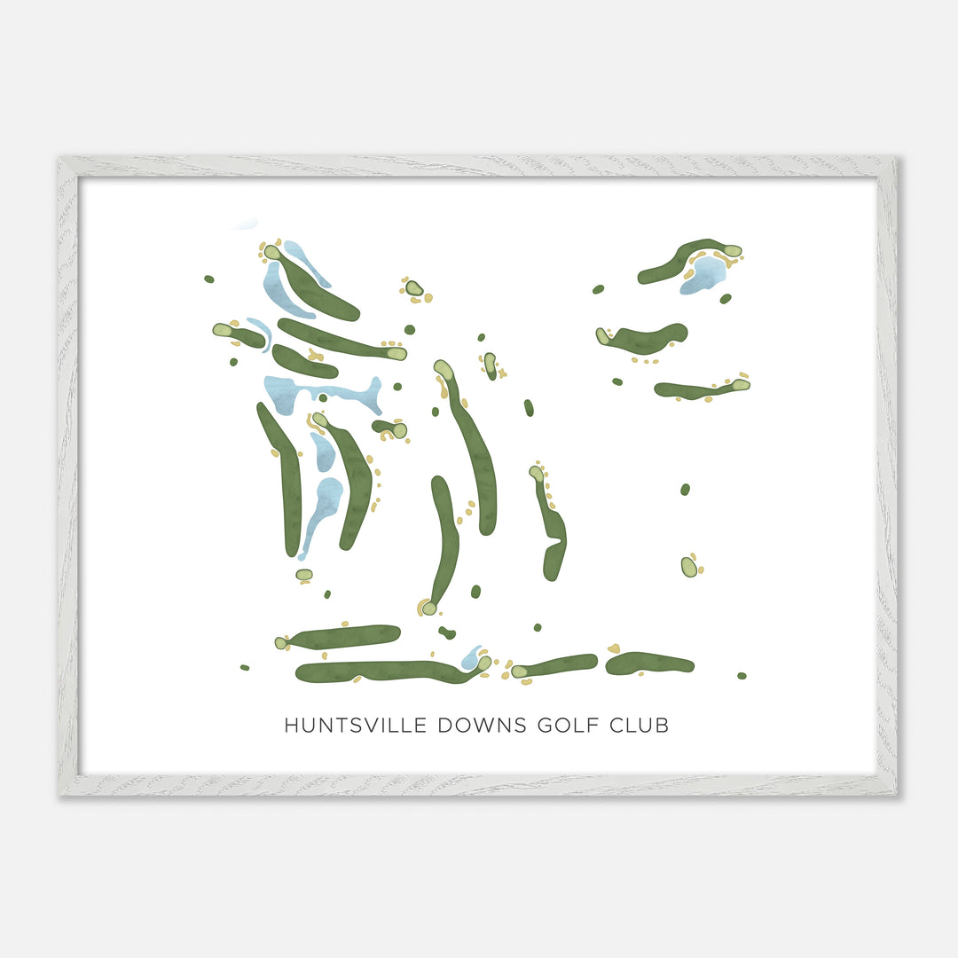 Print of Huntsville Downs Golf Club Modern Map