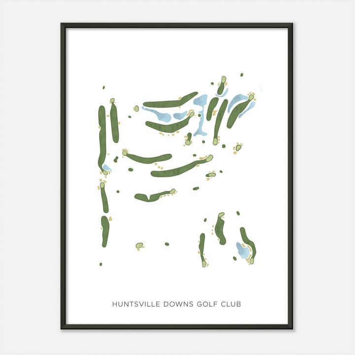 Print of Huntsville Downs Golf Club Modern Map