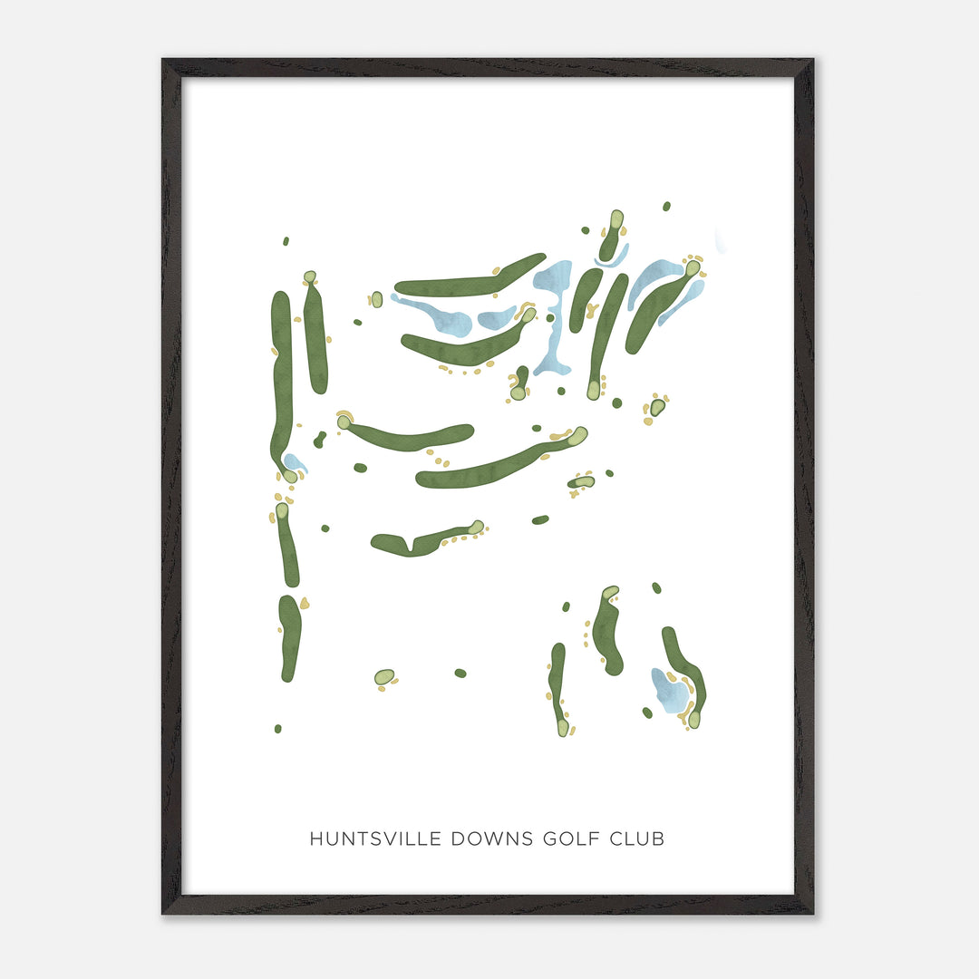 Print of Huntsville Downs Golf Club Modern Map