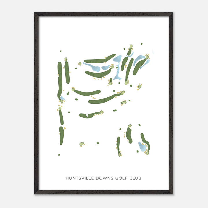 Print of Huntsville Downs Golf Club Modern Map