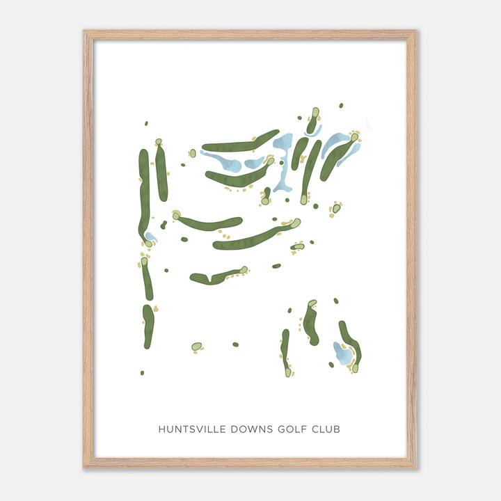 Print of Huntsville Downs Golf Club Modern Map