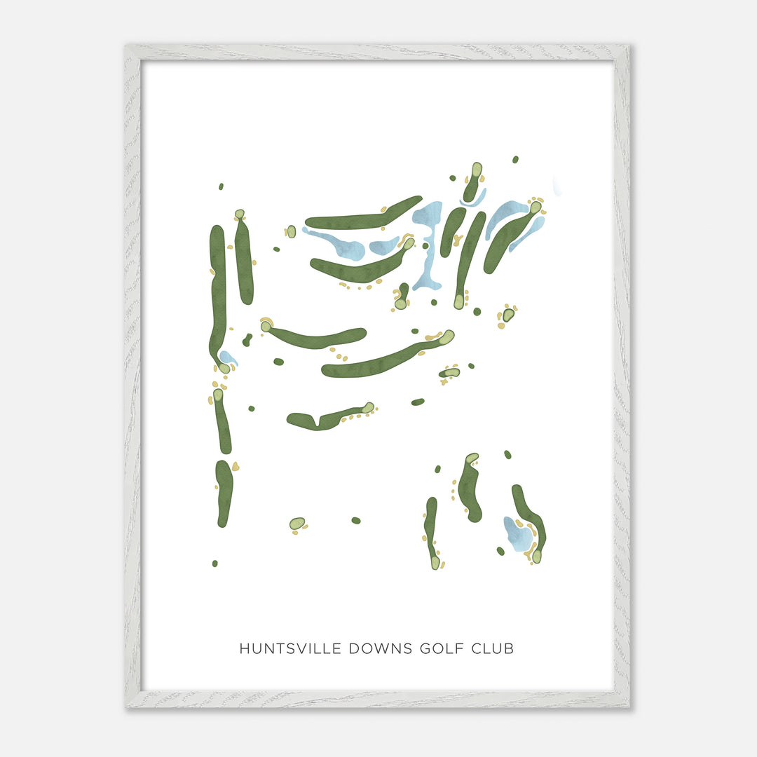 Print of Huntsville Downs Golf Club Modern Map