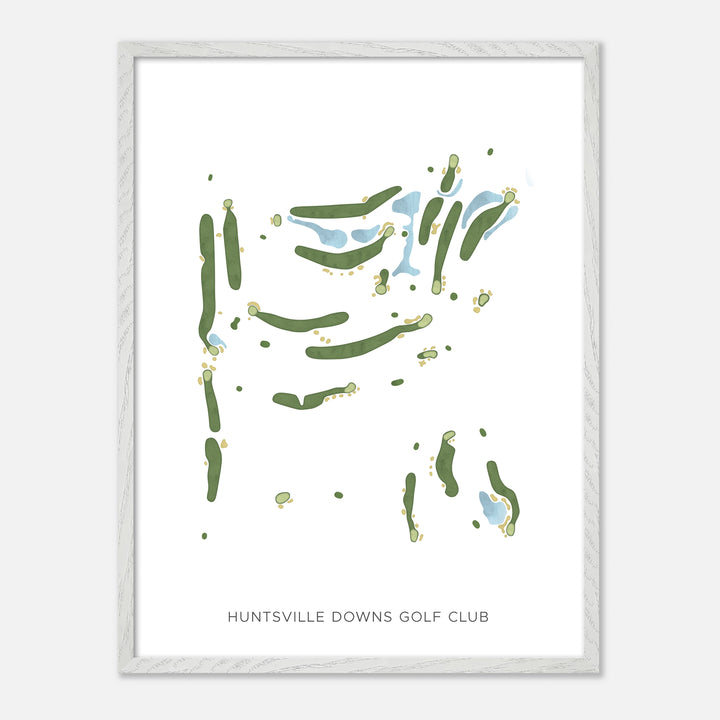 Print of Huntsville Downs Golf Club Modern Map