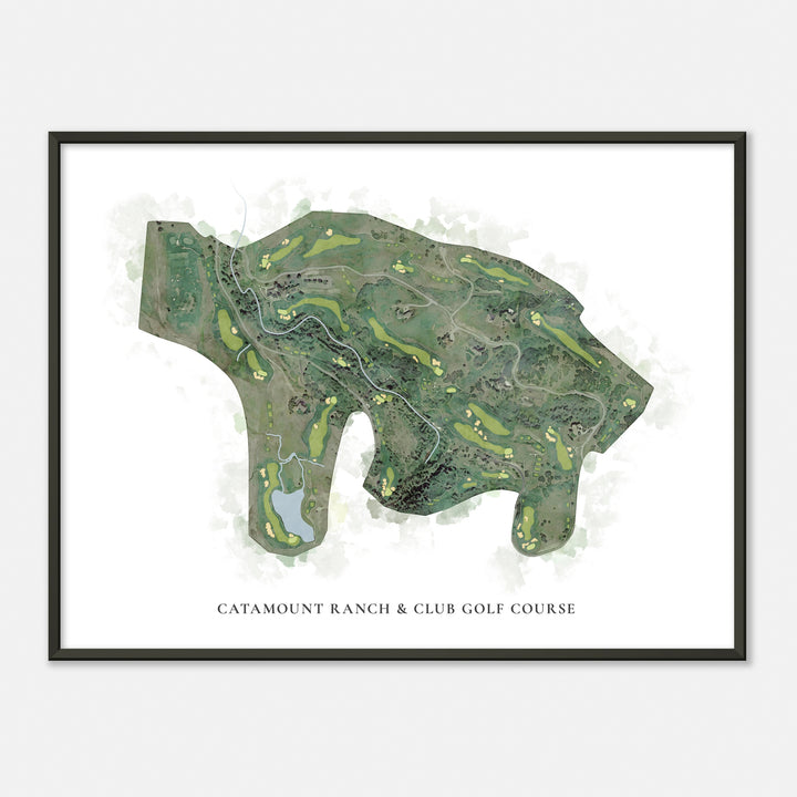 Print of Catamount Ranch & Club Golf Course Classic Map