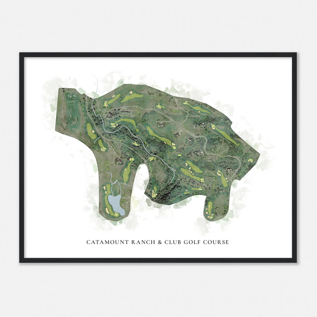 Print of Catamount Ranch & Club Golf Course Classic Map