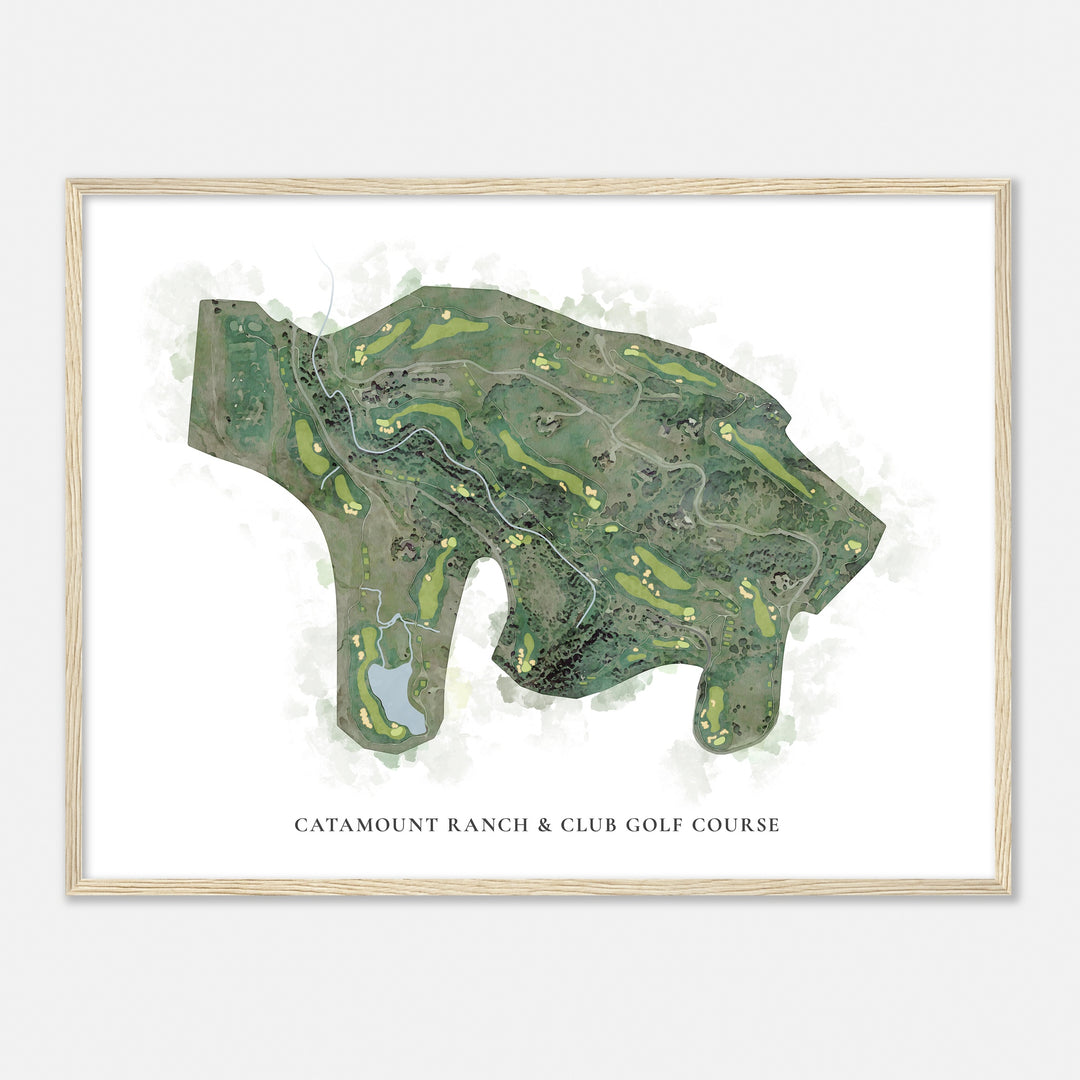 Print of Catamount Ranch & Club Golf Course Classic Map