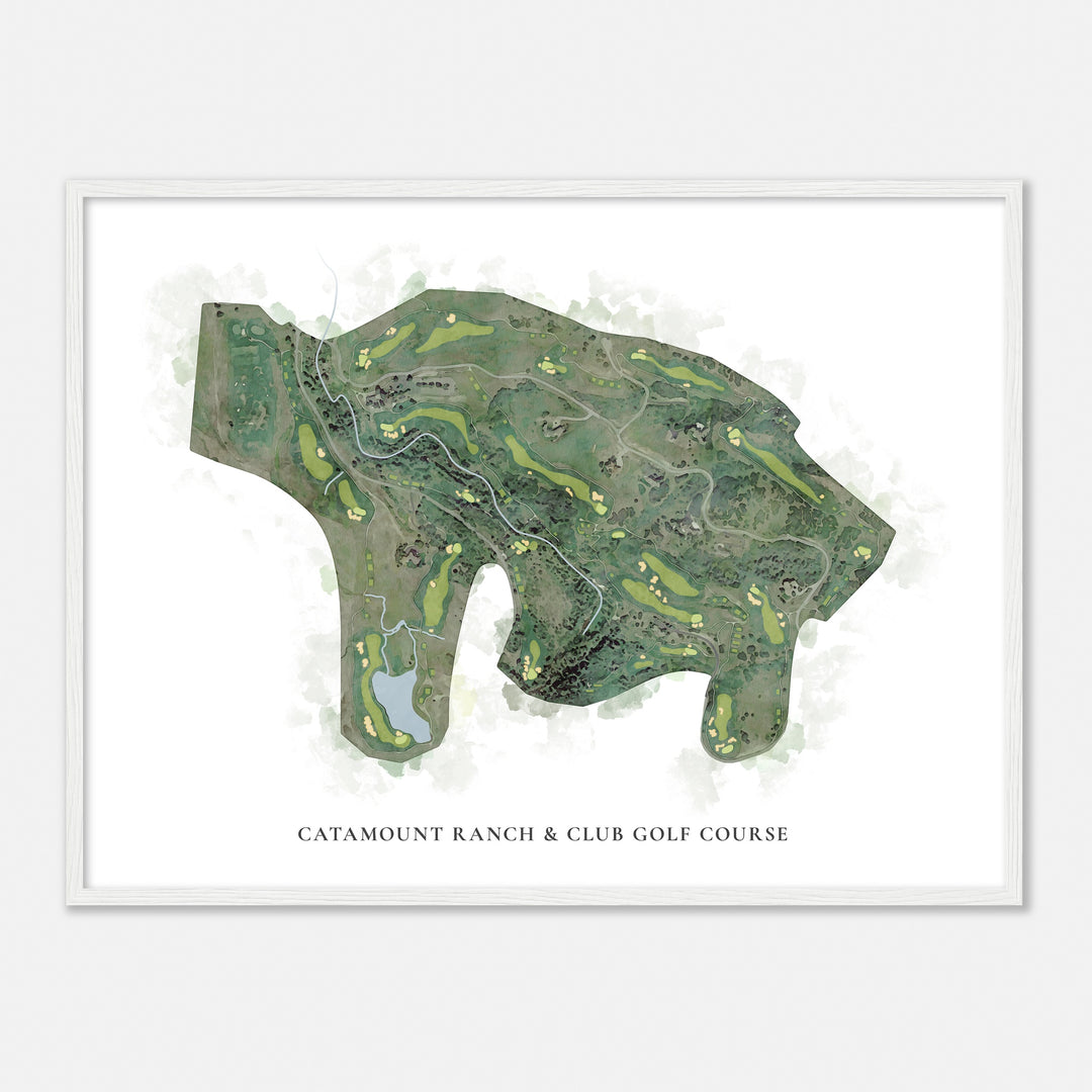 Print of Catamount Ranch & Club Golf Course Classic Map