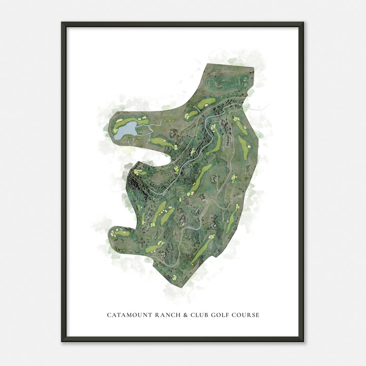 Print of Catamount Ranch & Club Golf Course Classic Map