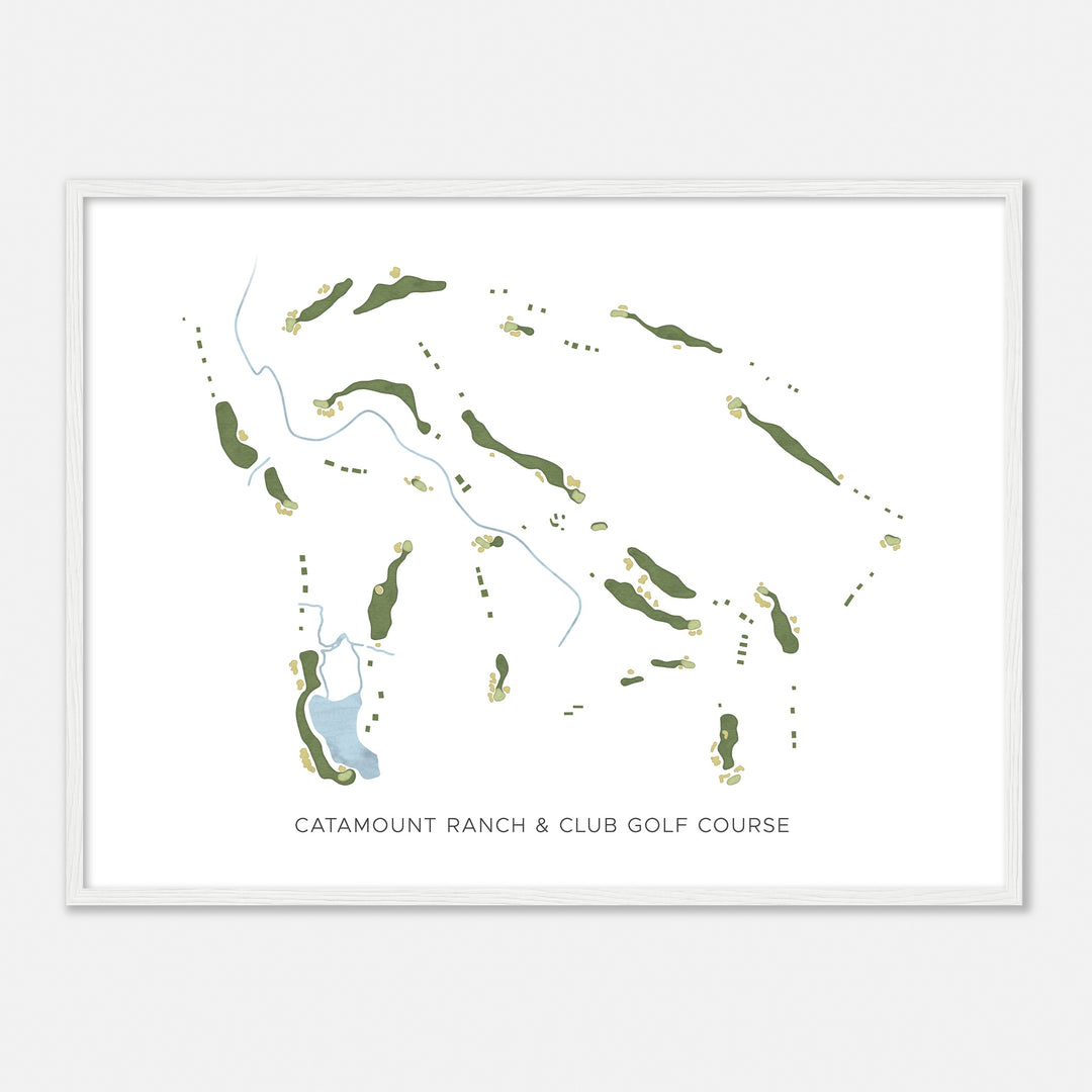 Print of Catamount Ranch & Club Golf Course Modern Map