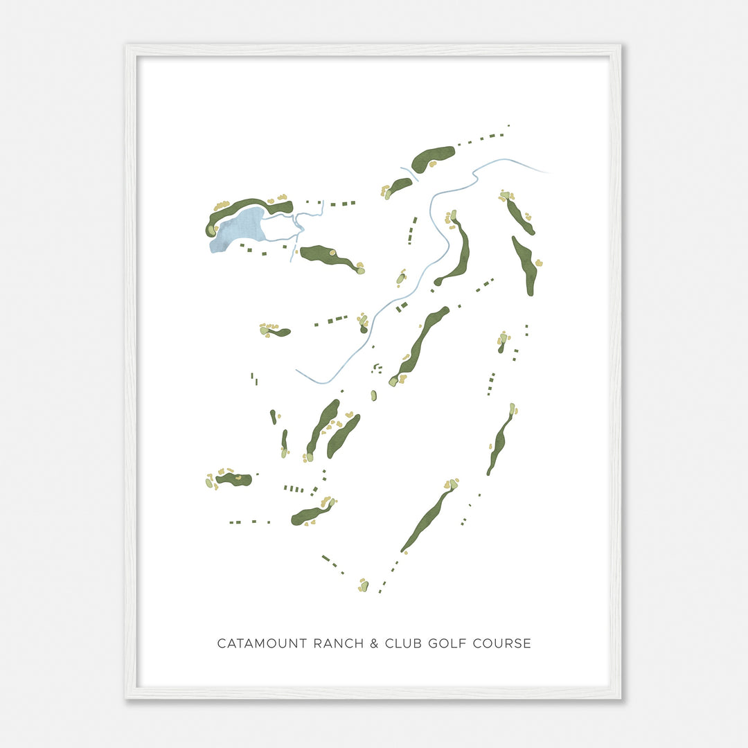 Print of Catamount Ranch & Club Golf Course Modern Map