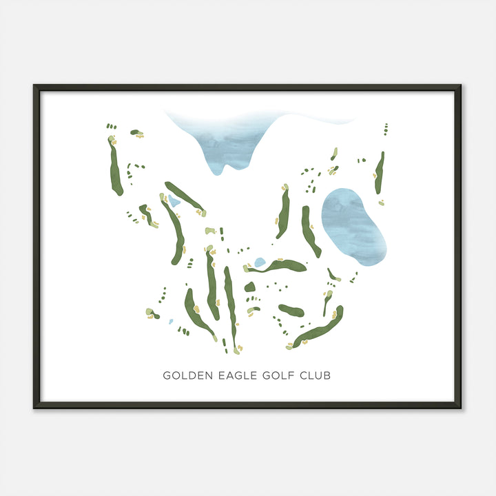 Print of Golden Eagle Golf Club Modern Map