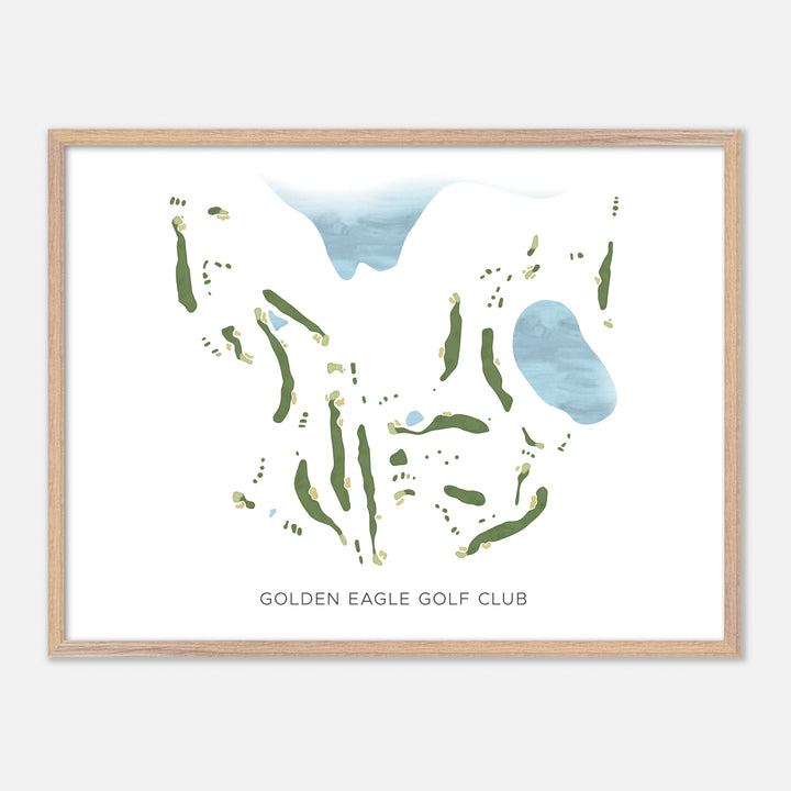 Print of Golden Eagle Golf Club Modern Map